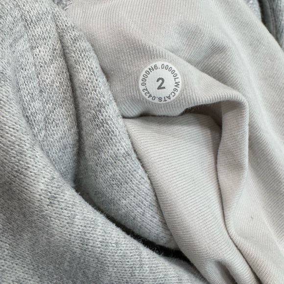 Lululemon Scuba High-Rise Cropped Jogger Heathered Core Ultra Light Grey Size 2 - Picture 9 of 9